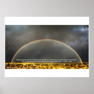 Affiches Arc en ciel dans le désert namibien