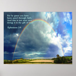 Affiches Arc-en-ciel de 2:8 d'Ephesians
