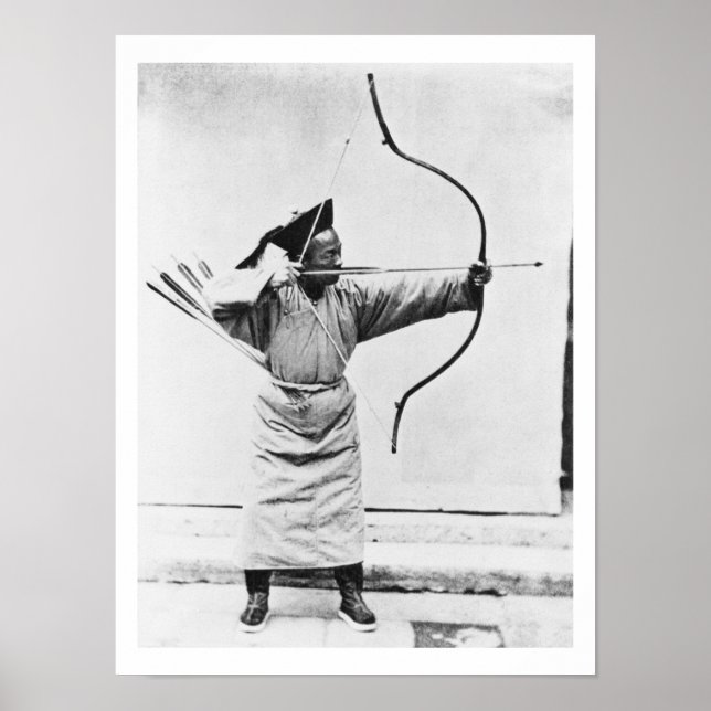 Affiches Archer chinois, vers 1870 (photo b/w) (Devant)