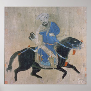 Affiches Archer mongol à cheval