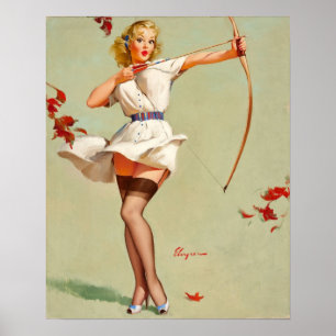 Affiches Archery Pin-up
