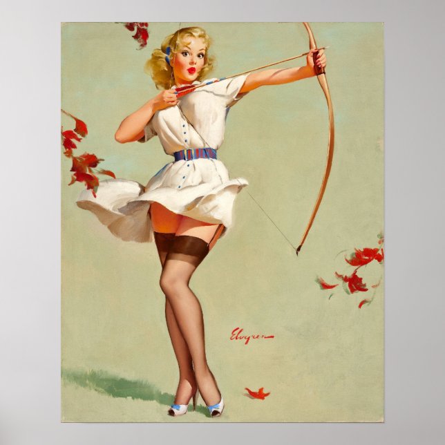 Affiches Archery Pin-up (Devant)