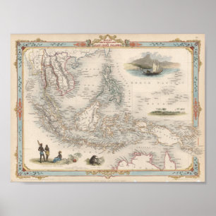 Affiches Archipel malais ou îles de l'Inde orientale