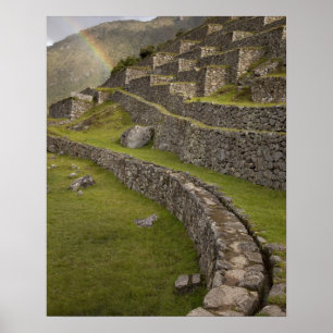 Affiches Arcs-en-ciel au-dessus des terrasses agricoles, Ma