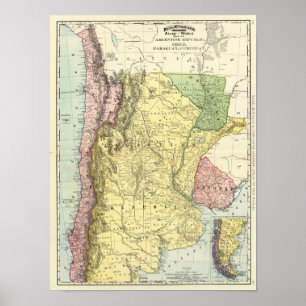 Affiches Argentine, Chili, Paraguay, Uruguay