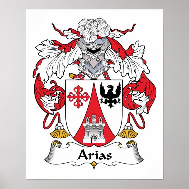 Affiches Arias Family Crest (Devant)