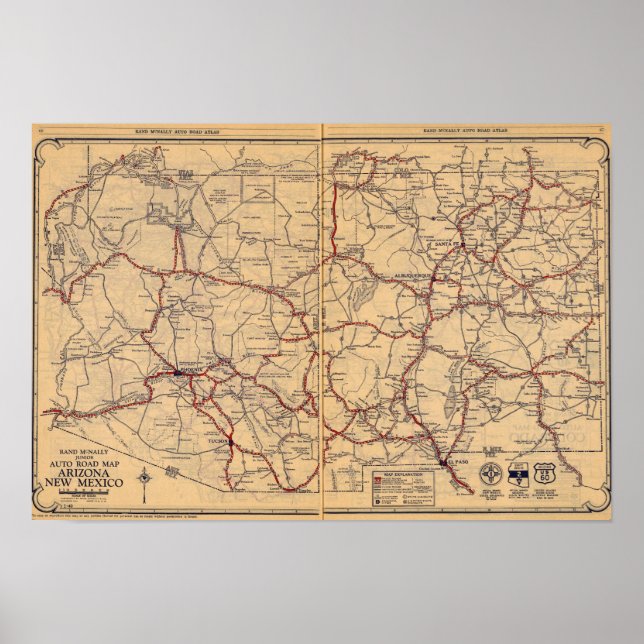 Affiches Arizona, New Mexico (Devant)
