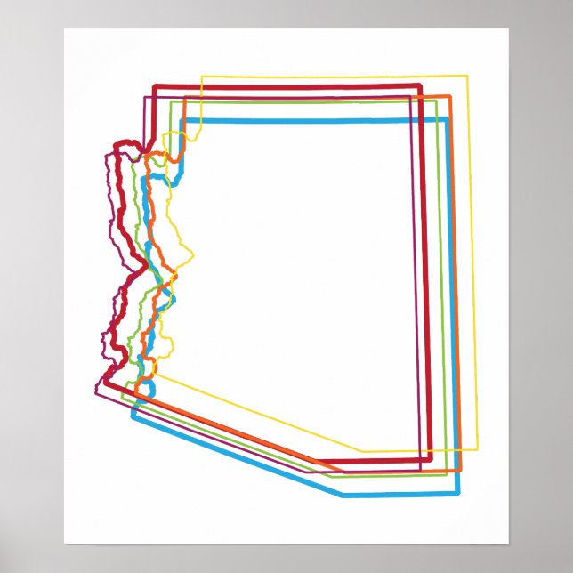 Affiches arizona orgueil flou (Devant)