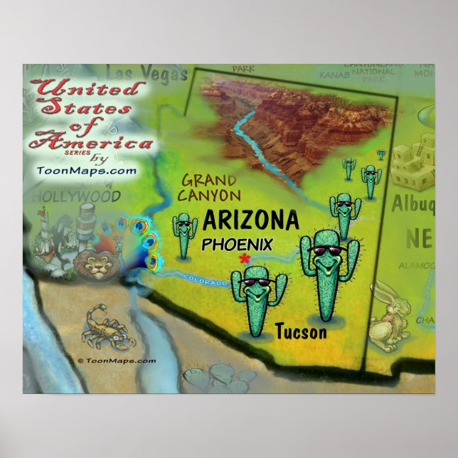 Affiches Arizona USA (Devant)