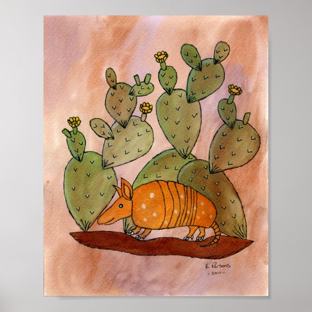 Affiches Armadillo du Texas (Devant)