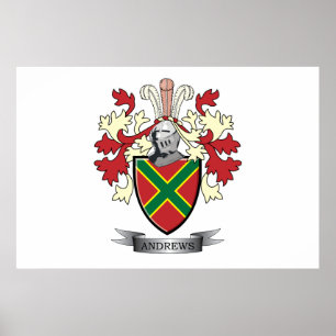 Affiches Armoiries d'Andrews Family Crest