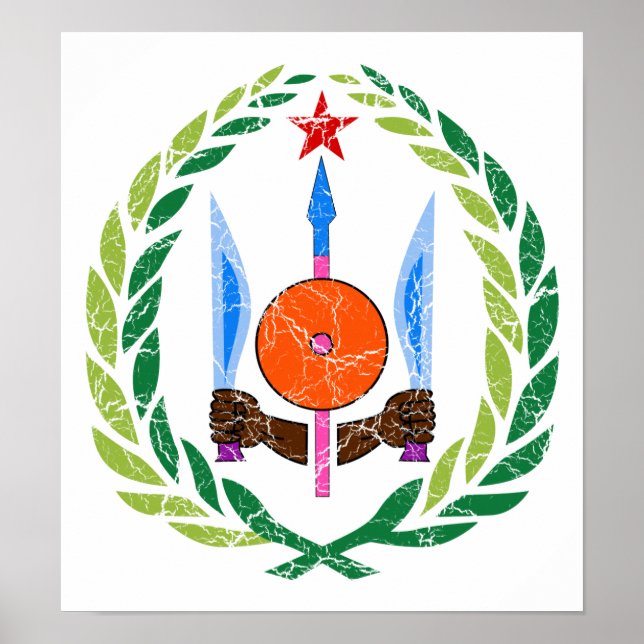 Affiches Armoiries De Djibouti (Devant)