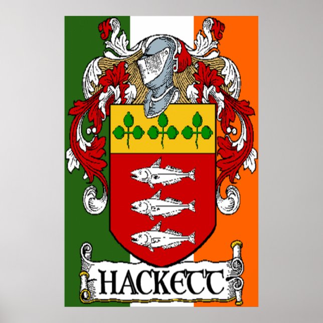 Affiches Armoiries de Hackett (Devant)