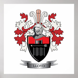 Affiches Armoiries de la famille Lloyd Crest