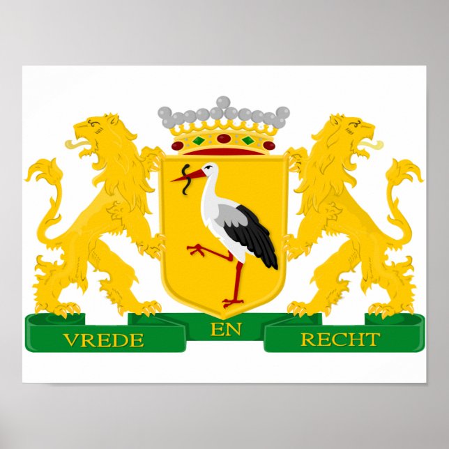 Affiches Armoiries de La Haye, La Pays-Bas. (Devant)