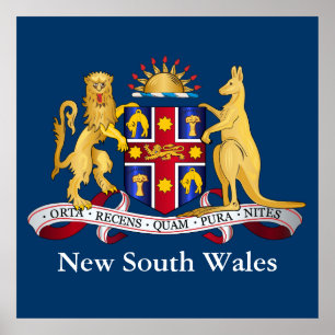 Affiches Armoiries de la Nouvelle-Galles du Sud