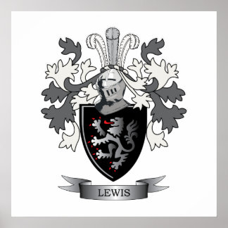 Affiches Armoiries de Lewis Family Crest