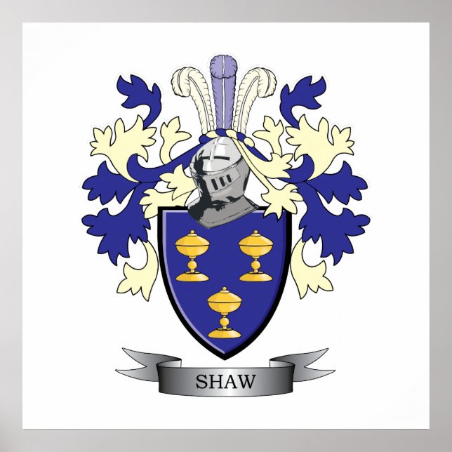Affiches Armoiries de Shaw Family Crest (Devant)