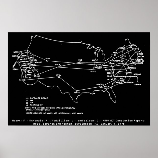 Affiches ARPANET juillet 1977 (Devant)