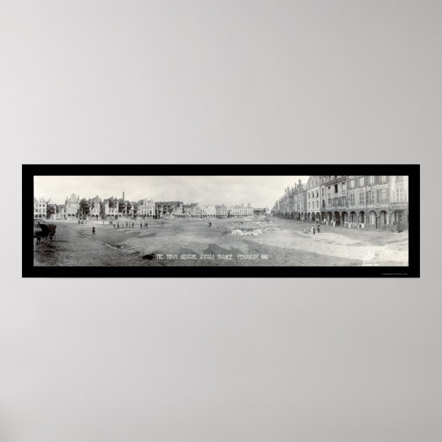 Affiches Arras France Photo Carré 1919 (Devant)