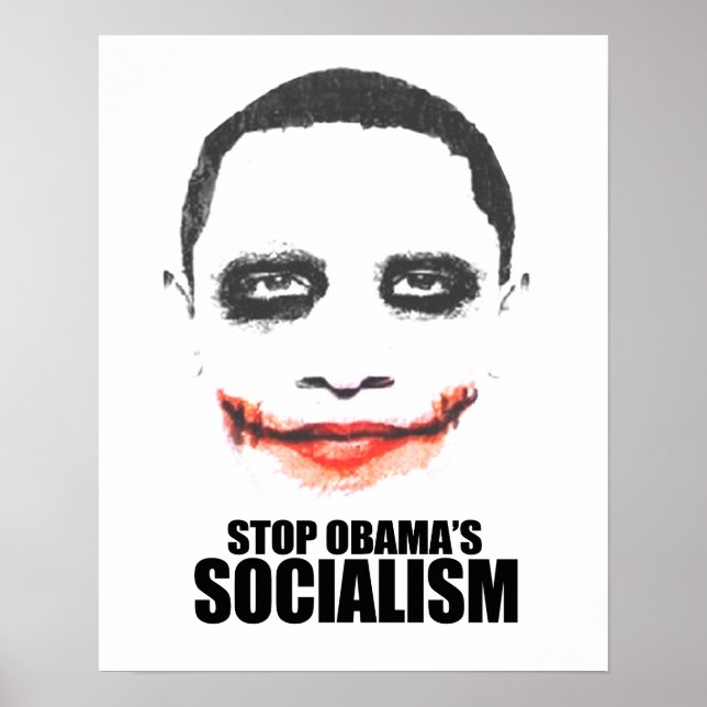 AFFICHES ARRÊTER LE SOCIALISME OBAMA (Devant)