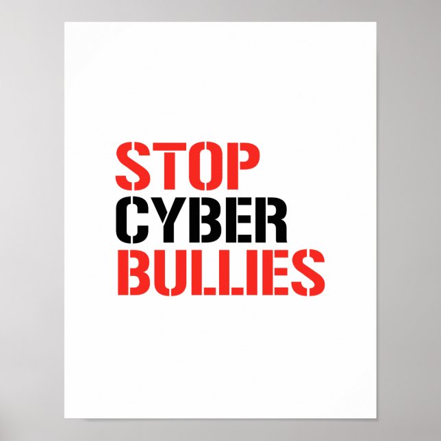 AFFICHES ARRÊTER LES BULLES CYBER (Devant)