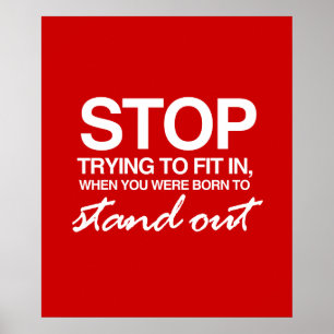 AFFICHES ARRÊTEZ D'ESSAYER DE S'INSTALLER