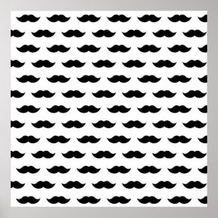 Affiches Arrière - plan de la moustache noire