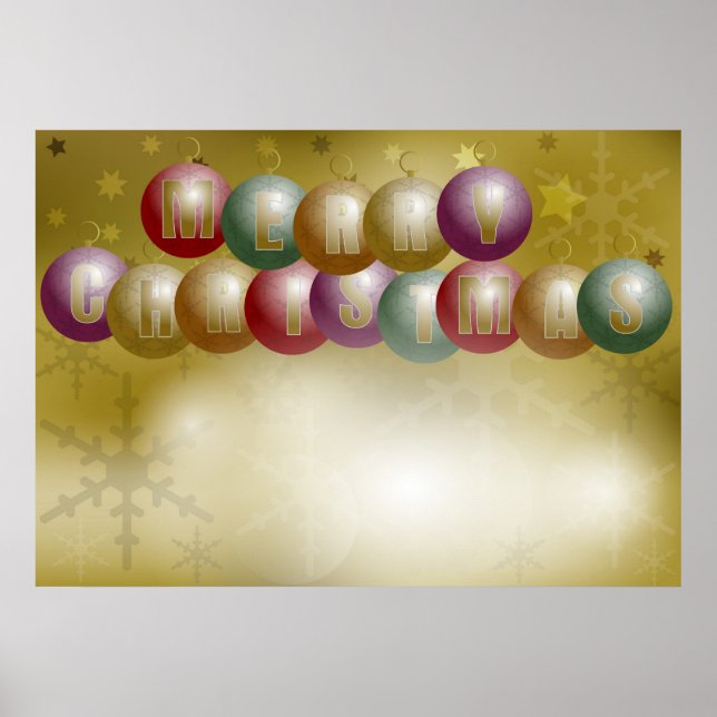 Affiches Arrière - plan de Noël (Devant)