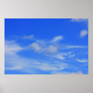 Affiches Arrière - plan du ciel bleu.