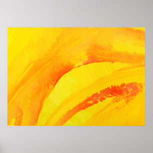 Affiches arrière - plan jaune. aquarelle sur papier