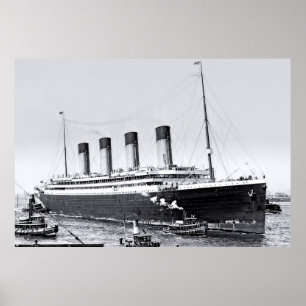Affiches Arrivée à New York : RMS Olympic