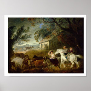 Affiches Arrondissant avant la tempête, 1805 (huile sur le