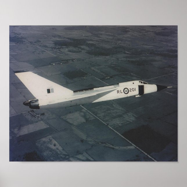 Affiches Arrow Avro - RL201 en vol (Devant)