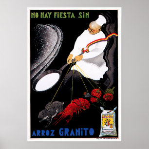 Affiches Arroz Granito Alimentation Vintage