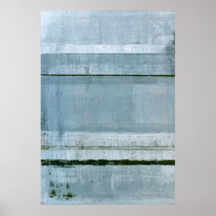 Affiches Art abstrait bleu "résolu"