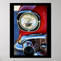 Art classique de voiture 13x19 pouces en cuir et d