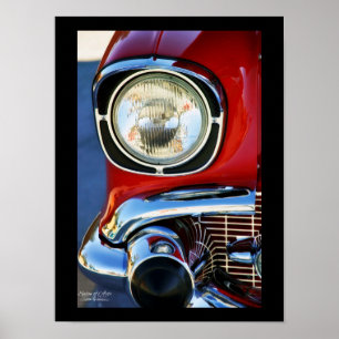 Affiches Art classique de voiture 13x19 pouces en cuir et d