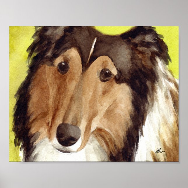 Affiches Art Collie (Devant)