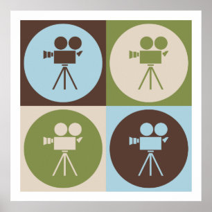 Affiches Art de bruit actionnant un appareil-photo