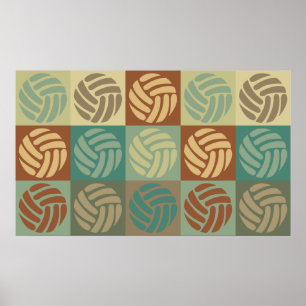 Affiches Art de bruit de volleyball