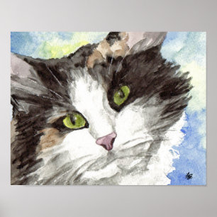 Affiches Art de chat de calicot