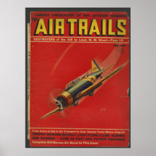 Affiches Art de couverture de la revue Aviation Airplane en