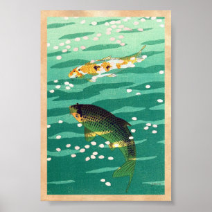 Affiches Art de Japonais d'étang à poissons de Shiro