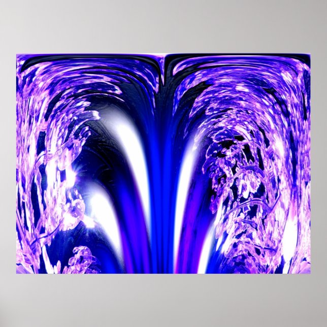 Affiches Art de la glace bleue (Devant)