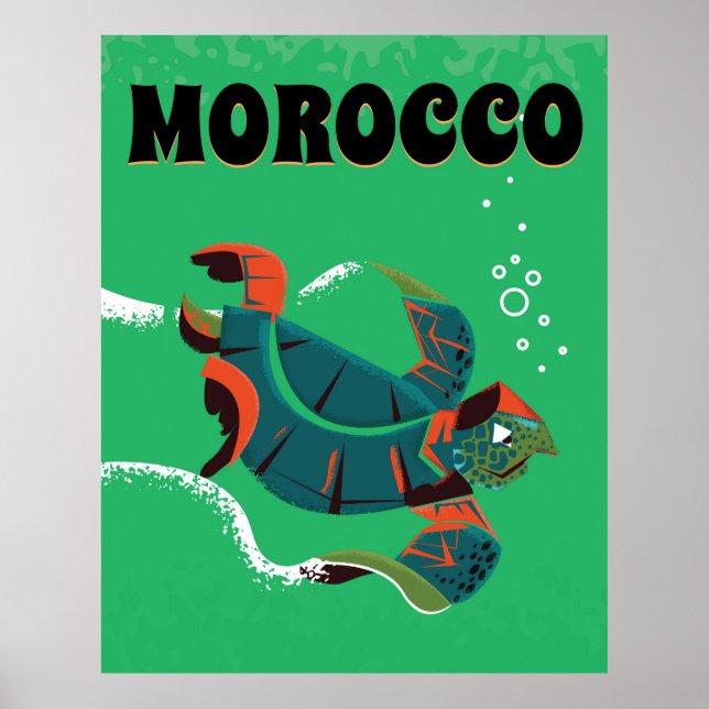 Affiches art de l'affiche de voyage vintage Maroc (Devant)