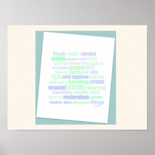 Affiches Art de mots dentaires