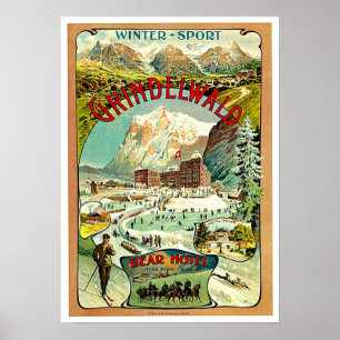 Affiches Art de Vintage voyage de la Suisse