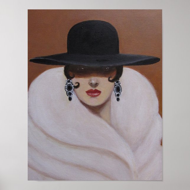 AFFICHES ART DÉO FEMME (Devant)