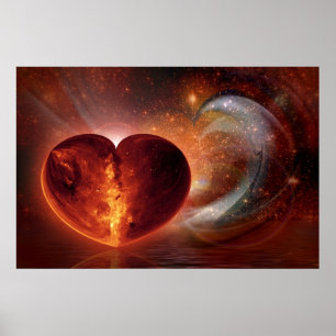 Affiches ART fractal - Hot Love Universe